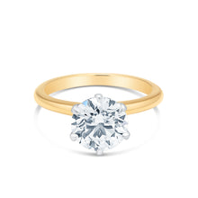 Load image into Gallery viewer, 1.77 Carat Hearts & Arrows Diamond Engagement Ring