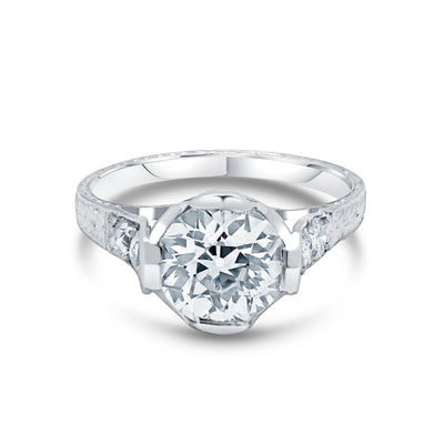 2.25 Carat Antique Diamond Engagement Ring