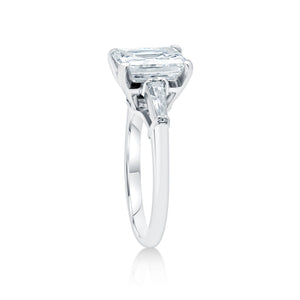 Vintage Emerald Cut Diamond Engagement Ring