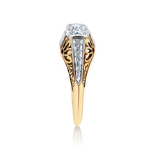Load image into Gallery viewer, Art Deco Old European Cut Diamond Engagement Ring