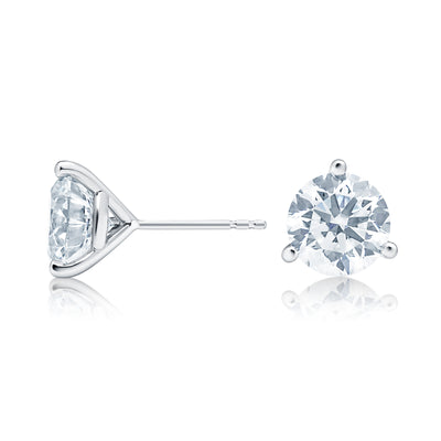 1 cttw E VS1 Lab Grown Diamond Stud Earrings