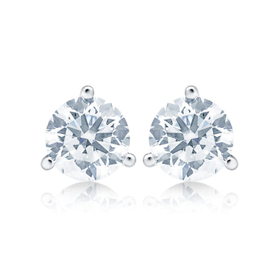 1 cttw E VS1 Lab Grown Diamond Stud Earrings