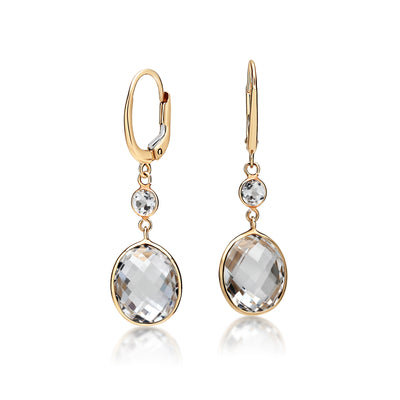 Dangly Quartz Earrings