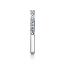 Load image into Gallery viewer, A Jaffe 18k Art Deco Royal Pavé Scrolled Profile Diamond Band