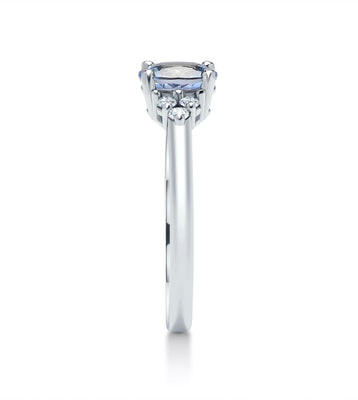 Sapphire & Diamond Engagement Ring