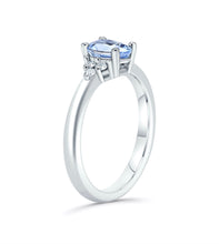 Load image into Gallery viewer, Sapphire & Diamond Engagement Ring