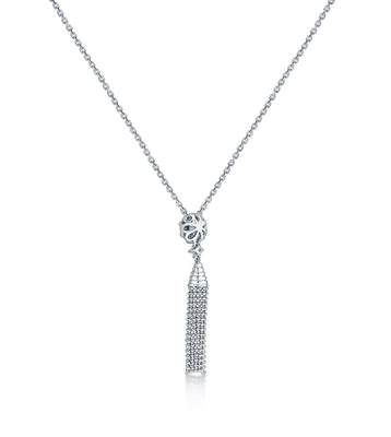 Diamond Tassel  Necklace