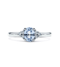 Load image into Gallery viewer, Sapphire & Diamond Engagement Ring