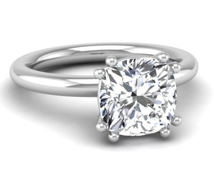 Classic Cushion Solitaire Ring Mounting
