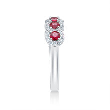 Load image into Gallery viewer, hyderRuby & Diamond Band