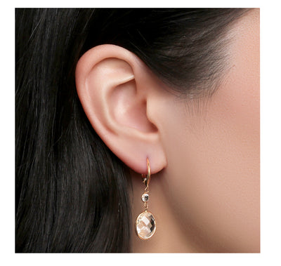 Dangly Quartz Earrings