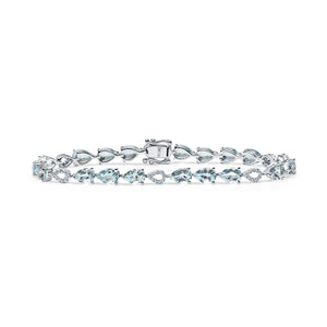 Aquamarine and diamond Bracelet