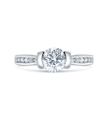0.93 Carat E-Color Diamond Ring - Ritani design