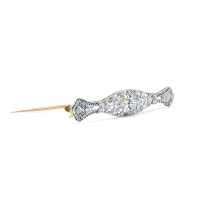 Art Deco Platinum & Diamond Brooch
