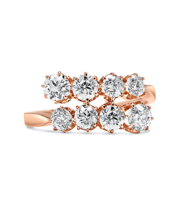 Victorian Bypass Style Diamond Ring