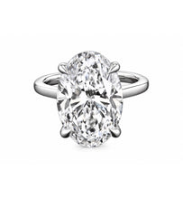 Load image into Gallery viewer, 5.01 Carat E SI1 Oval Diamond Engagement Ring