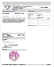 Load image into Gallery viewer, Vintage Pink Sapphire &amp; Diamond Brooch