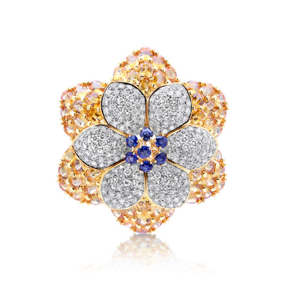 Diamond & Sapphire Vintage Brooch