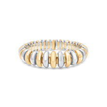 Load image into Gallery viewer, Bvlgari 18k Yellow Gold &amp; Stainless Steel Flexible Cuff Bracelet