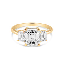 Load image into Gallery viewer, 3.00 Carat Emerald Cut Diamond Engagement Ring