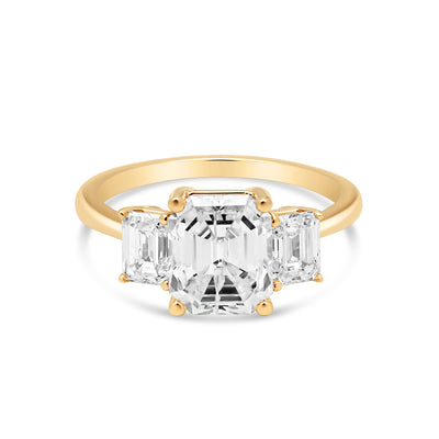 3.00 Carat Emerald Cut Diamond Engagement Ring