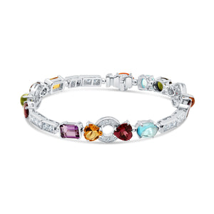 Bulgari Allegra Multi Gemstone and Diamond Bracelet