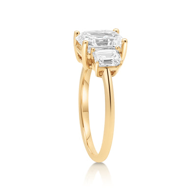 3.00 Carat Emerald Cut Diamond Engagement Ring