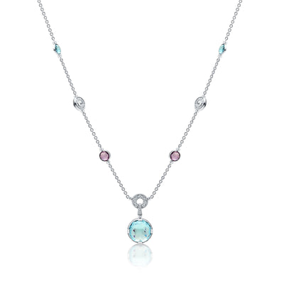 Bulgari Parentesi Multi Gemstone and Diamond Necklace