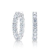 Load image into Gallery viewer, 2.00 cttw G VS Diamond Hoop Earrings