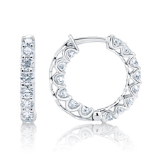 Load image into Gallery viewer, 2.00 cttw G VS Diamond Hoop Earrings
