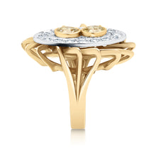 Load image into Gallery viewer, Fancy Yellow Vintage Diamond Cocktail Ring