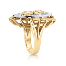 Load image into Gallery viewer, Fancy Yellow Vintage Diamond Cocktail Ring