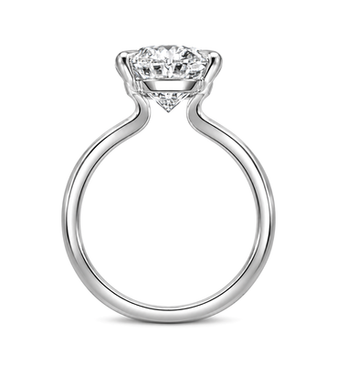5.01 Carat E SI1 Oval Diamond Engagement Ring
