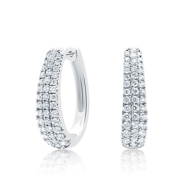 1.75 CTTW H VS Diamond Hoop Earrings