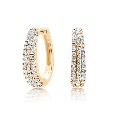 1.75 CTTW H VS Diamond Hoop Earrings