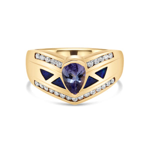 Tanzanite & Diamond Cocktail Ring