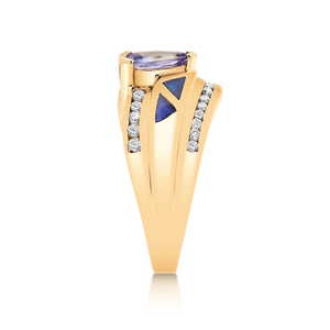 Tanzanite & Diamond Cocktail Ring