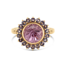 Load image into Gallery viewer, Amethyst &amp; Tanzanite Cocktail Ring