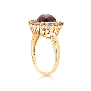 Amethyst & Tanzanite Cocktail Ring