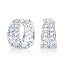 Load image into Gallery viewer, Diamond Hoop Earrings