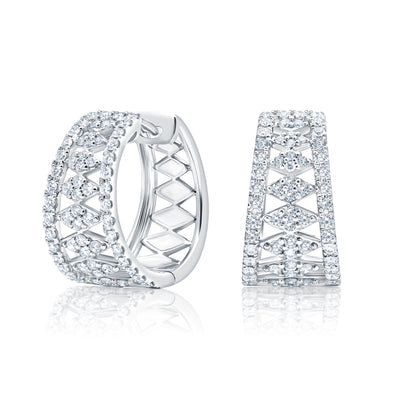 Diamond Hoop Earrings