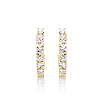 1.50 CTTW Diamond Hoop Earrings