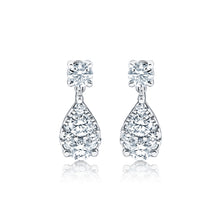 Load image into Gallery viewer, 1.50 CTTW Dangly Diamond Earrings