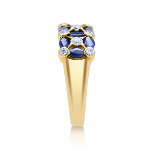 Sapphire & Diamond Custom Ring