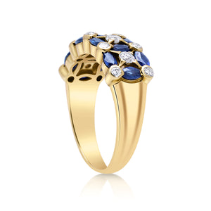 Sapphire & Diamond Custom Ring