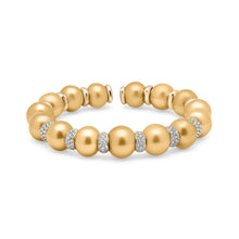Load image into Gallery viewer, Golden South Sea Pearl Cuff Bracelet