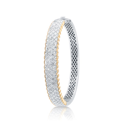 8.82 Carat Simon G Diamond Bangle Bracelet
