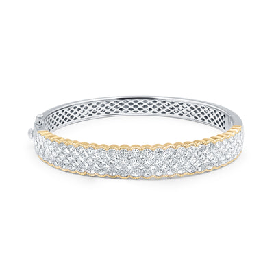 8.82 Carat Simon G Diamond Bangle Bracelet