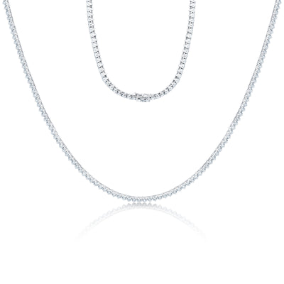 33.76" 21.60 cttw F-G VS Diamond Tennis Necklace
