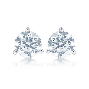 1 cttw F VS2 Lab Grown Diamond Stud Earrings